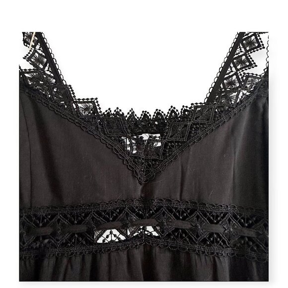 CHARO RUIZ IBIZA Crocheted Lace-trimmed Cotton-blend Dress, Size S, NWT - Picture 13 of 16